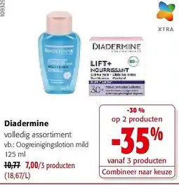 Colruyt Diadermine Oogreinigingslotion mild 125 ml aanbieding