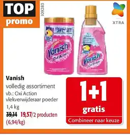 Colruyt Vanish Oxi Action vlekverwijderaar poeder 1,4 kg aanbieding