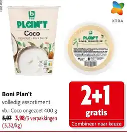 Colruyt Boni Plan’t Coco ongezoet 400 g aanbieding