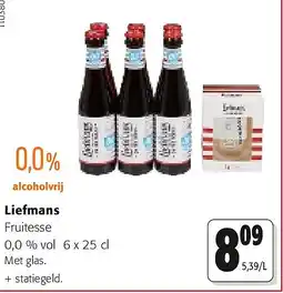Colruyt Liefmans Fruitesse 0,0 % vol 6 x 25 cl aanbieding