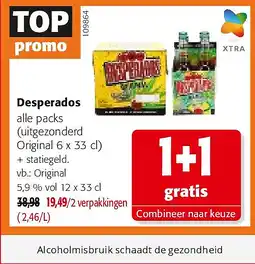 Colruyt Desperados Original 5,9 % vol 12 x 33 cl aanbieding