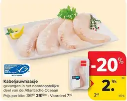 Carrefour Kabeljauwhaasje aanbieding