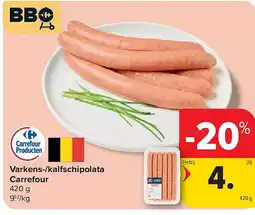Carrefour Varkens-/kalfschipolata Carrefour aanbieding