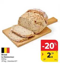 Carrefour Brood Le Savoureux aanbieding