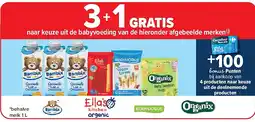 Carrefour naar keuze uit de babyvoeding van de hieronder afgebeelde merken aanbieding