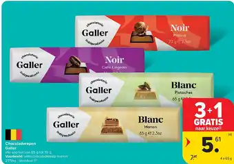 Carrefour Chocoladerepen Galler aanbieding