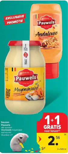 Carrefour Sauzen Pauwels aanbieding