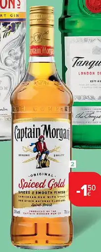 Carrefour Rum Original Spiced Gold Captain Morgan aanbieding
