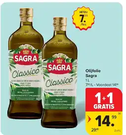 Carrefour Olijfolie Sagra aanbieding