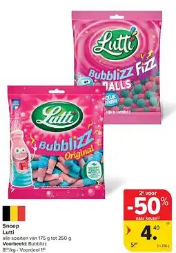 Carrefour Snoep Lutti aanbieding