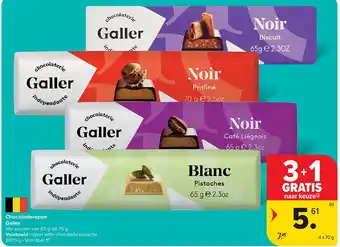 Carrefour Chocoladerepen Galler aanbieding