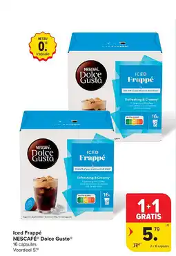 Carrefour Iced Frappé NESCAFÉ Dolce Gusto aanbieding