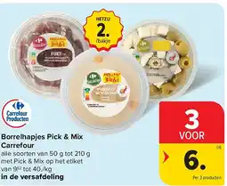 Carrefour Borrelhapjes Pick & Mix Carrefour aanbieding