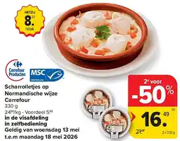 Carrefour Scharrolletjes op Normandische wijze Carrefour aanbieding