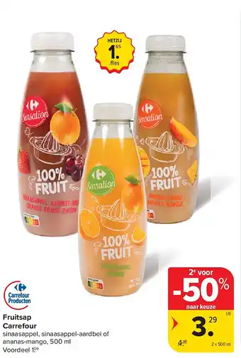 Carrefour Fruitsap Carrefour aanbieding