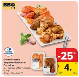 Carrefour Gemarineerde kippenonderbouten Carrefour aanbieding