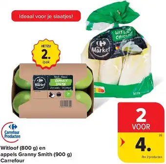 Witloof (800 g) en appels Granny Smith (900 g) Carrefour