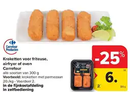 Carrefour Kroketten voor friteuse, airfryer of oven Carrefour aanbieding