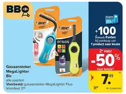 Carrefour Gasaansteker MegaLighter Bic aanbieding
