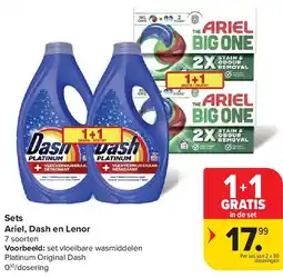 Carrefour Sets Ariel, Dash en Lenor aanbieding