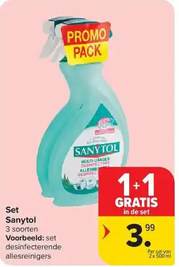 Carrefour Set Sanytol aanbieding