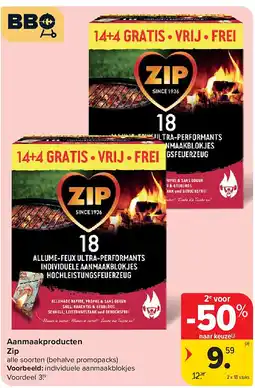 Carrefour Aanmaakproducten Zip aanbieding