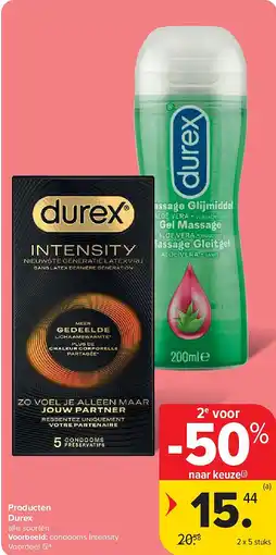 Carrefour Producten Durex aanbieding