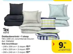 Carrefour Dekbedovertrek + 1 sloop aanbieding