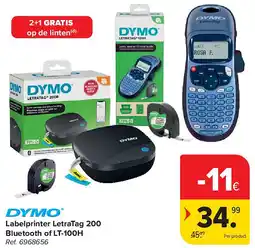 Carrefour Labelprinter LetraTag 200 Bluetooth of LT-100H aanbieding