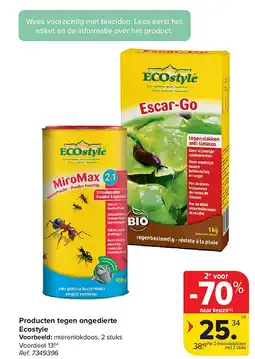 Carrefour Producten tegen ongedierte Ecostyle aanbieding