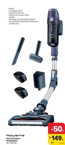 Carrefour Steelstofzuiger RH6848WO aanbieding