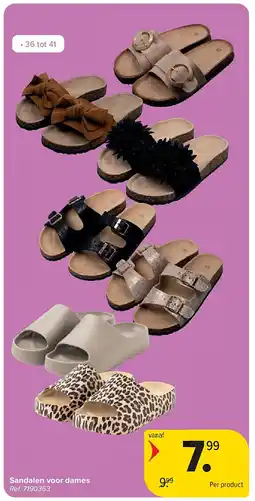Carrefour Sandalen voor dames aanbieding