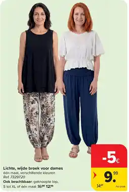Carrefour Lichte, wijde broek voor dames aanbieding