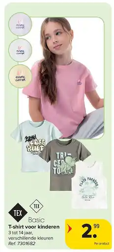Carrefour T-shirt voor kinderen aanbieding