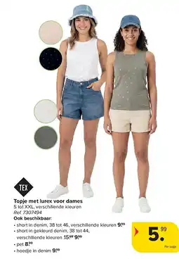 Carrefour Topje met lurex voor dames aanbieding