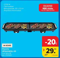 Carrefour Plancha HPG2200XL-25 aanbieding