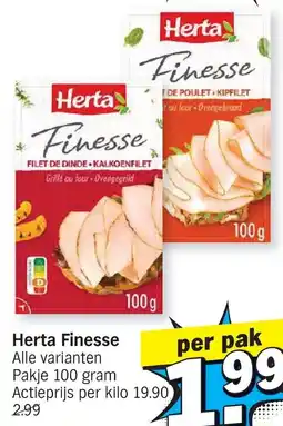 Albert Heijn Herta Finesse aanbieding