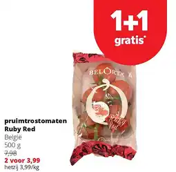 Spar pruimtrostomaten Ruby Red België 500 g aanbieding