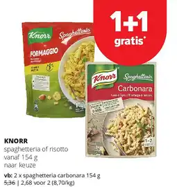 Spar KNORR spaghetteria carbonara 154 g aanbieding
