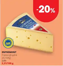 Spar ENTREMONT Franse gruyère aanbieding