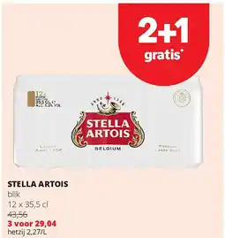 Spar STELLA ARTOIS blik 12 x 35,5 cl aanbieding