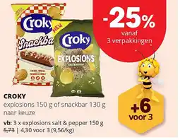 Spar CROKY explosions salt & pepper 150 g aanbieding