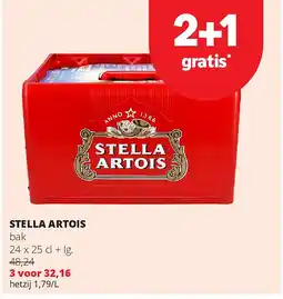 Spar STELLA ARTOIS bak 24 x 25 cl + lg aanbieding