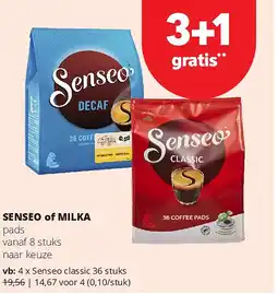 Spar Senseo classic 36 stuks aanbieding