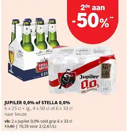 Spar Jupiler 0,0% cold grip 6 x 33 cl aanbieding