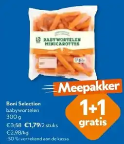 OKay Boni Selection babywortelen 300 g aanbieding