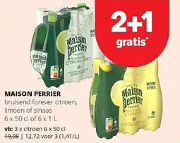 Spar MAISON PERRIER citroen 6 x 50 cl aanbieding