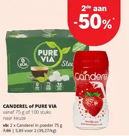 Spar Canderel in poeder 75 g aanbieding