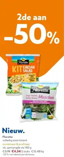 OKay Florette gemengde sla 140 g aanbieding