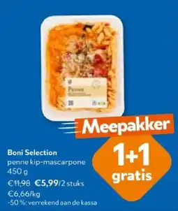 OKay Boni Selection penne kip-mascarpone 450 g aanbieding
